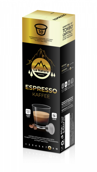 Espresso Gold 10 Kapseln - Tchibo Cafissimo®* kompatibel La Natura Lifestyle