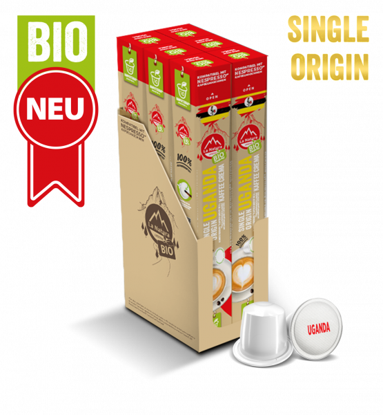 Uganda Single Origin BIO Kaffee - 60 Kapseln La Natura Lifestyle